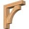 Ekena Millwork Westlake Block Smooth Bracket w/ Offset Brace, Western Red Cedar, 5 1/2"W x 24"D x 24"H BKT0604X24X24WTL05SWR - alternate 1